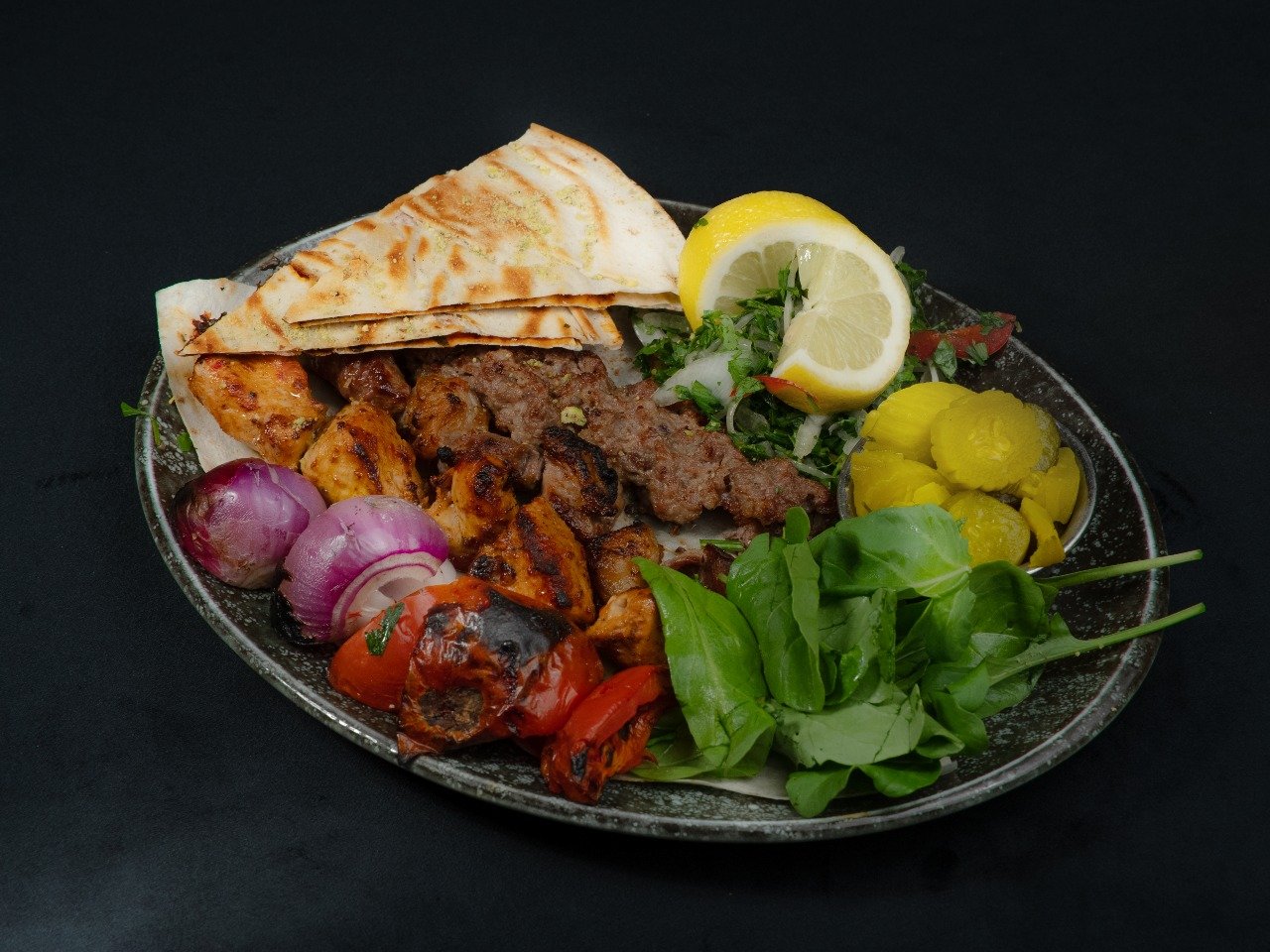 نصف مشوي مشكل